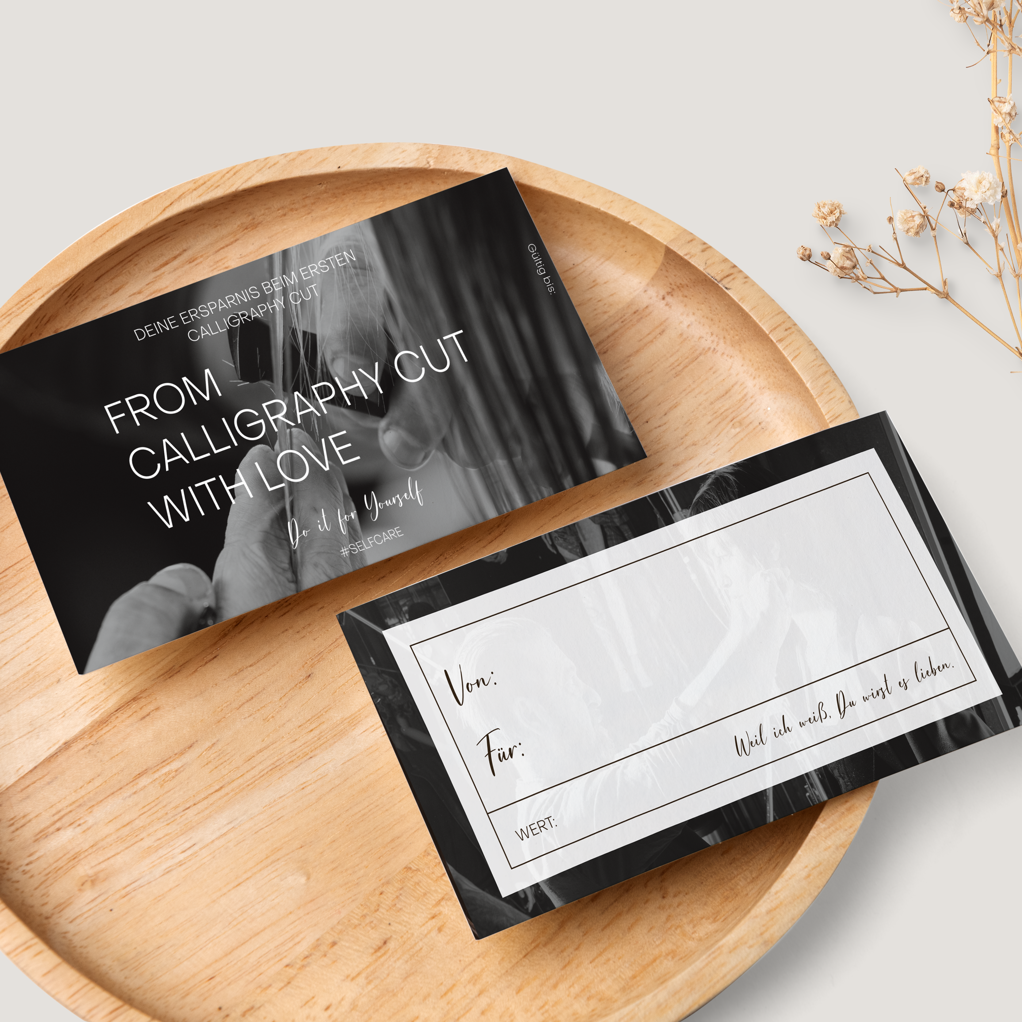 Gutschein "From calligraphy cut with Love" 50er Pack