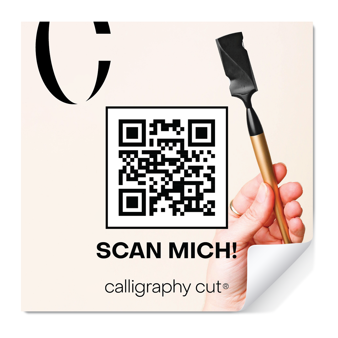 Spiegelaufkleber "Info" 6er Set